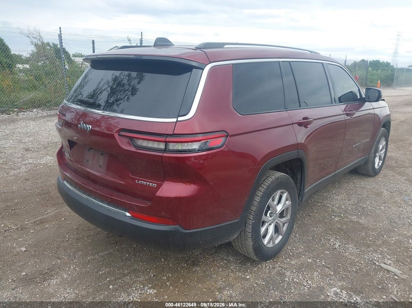 Vin: 1c4rjkbg1m8198086, lot: 46622369, jeep grand cherokee l limited 4x4 20214