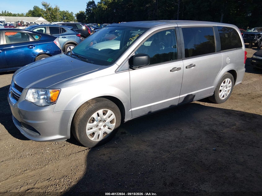 Vin: 2c4rdgbg6kr599476, lot: 46622374, dodge grand caravan se 20192