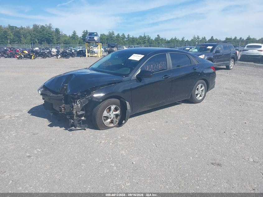 Vin: kmhll4ag2mu160740, lot: 46622375, hyundai elantra se 20212