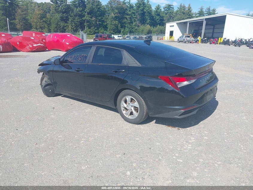 Vin: kmhll4ag2mu160740, lot: 46622375, hyundai elantra se 20213