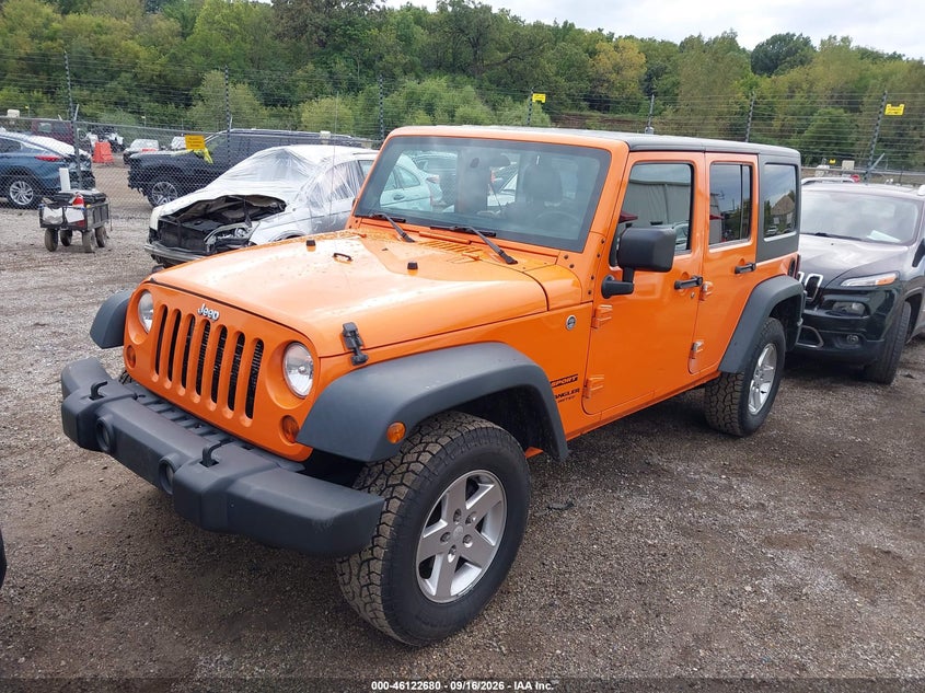 2012 Jeep Wrangler, Right Side, IAAI, VIN 1C4HJWDG0CL208571 — photo 2