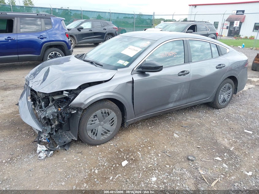 Vin: 3n1ab9bv0ty223616, lot: 46622415, nissan sentra s 20262
