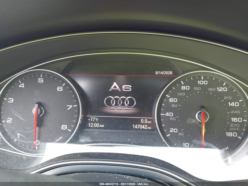 2014 AUDI A6 auction photo 7
