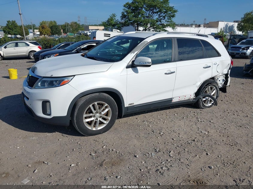 Vin: 5xyktca65fg641121, lot: 46622434, kia sorento lx 20152