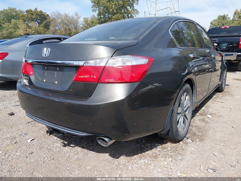 Vin: 1hgcr2f39ea006432, lot: 46622445, honda accord lx 20144