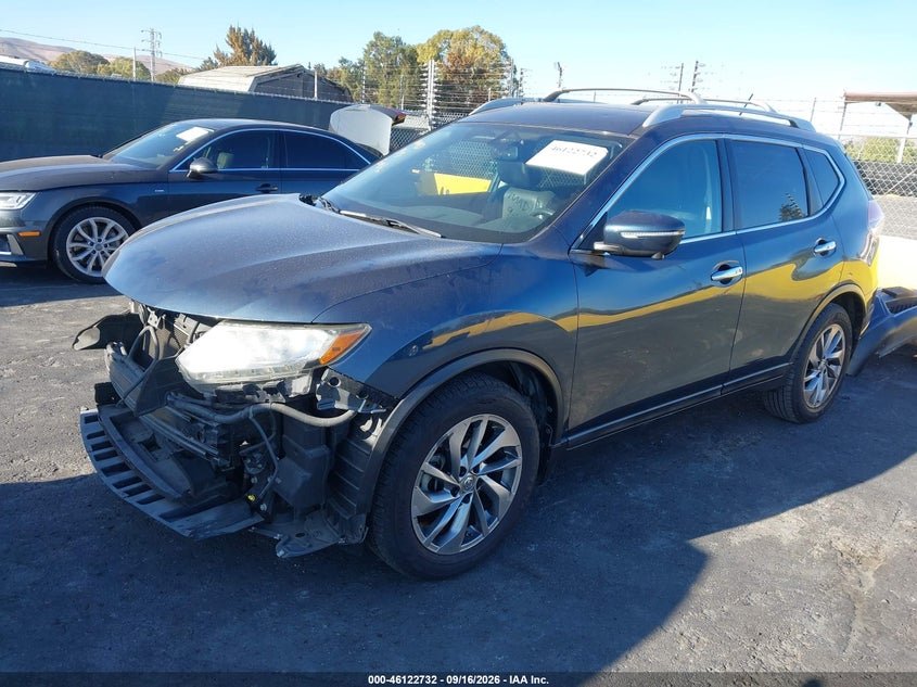 Vin: 5n1at2mt3fc814898, lot: 46622452, nissan rogue sl 20152