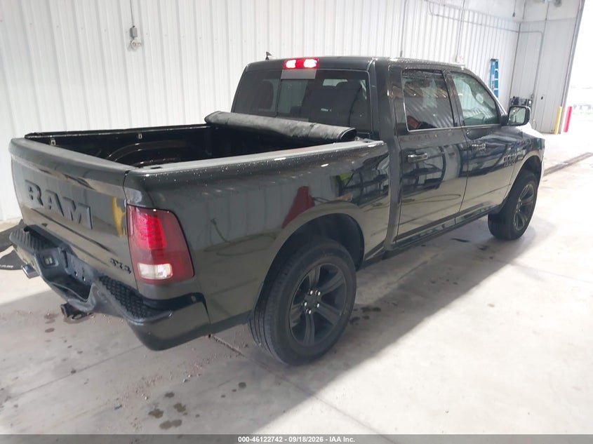 Vin: 1c6rr7mt7hs795551, lot: 46622462, ram 1500 night  4x4 5'7 box 20174