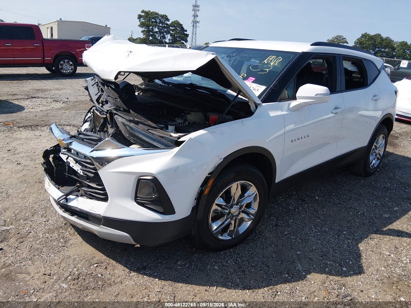 Vin: 3gnkbdrs7ms505697, lot: 46622485, chevrolet blazer fwd 3lt 20212