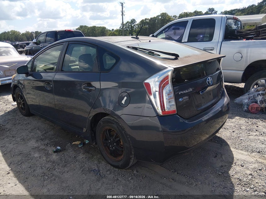Vin: jtdkn3du2c1558780, lot: 46622497, toyota prius three 20123