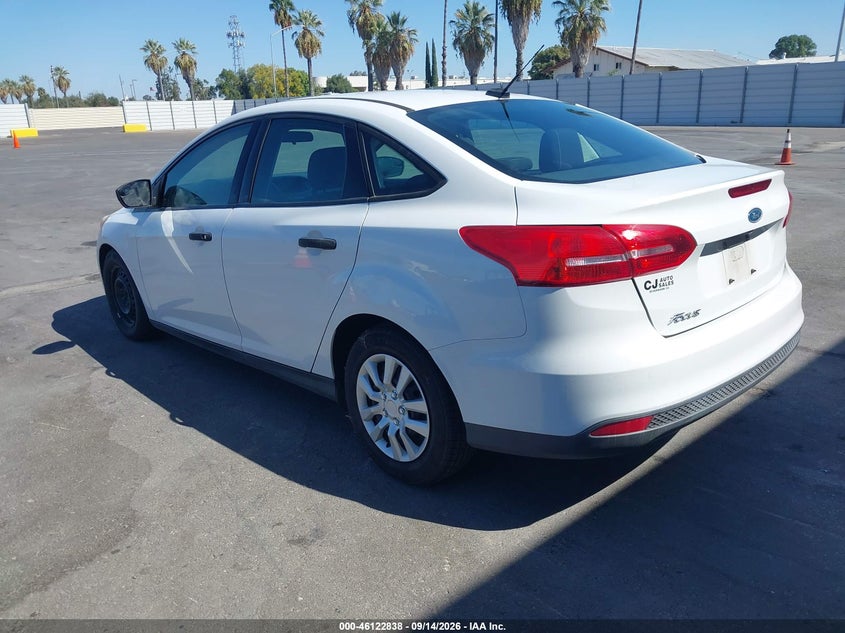 Vin: 1fadp3e20hl258530, lot: 46622558, ford focus s 20173