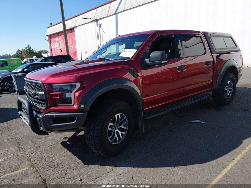 Vin: 1ftfw1rg4hfa87070, lot: 46622559, ford f-150 raptor 20172