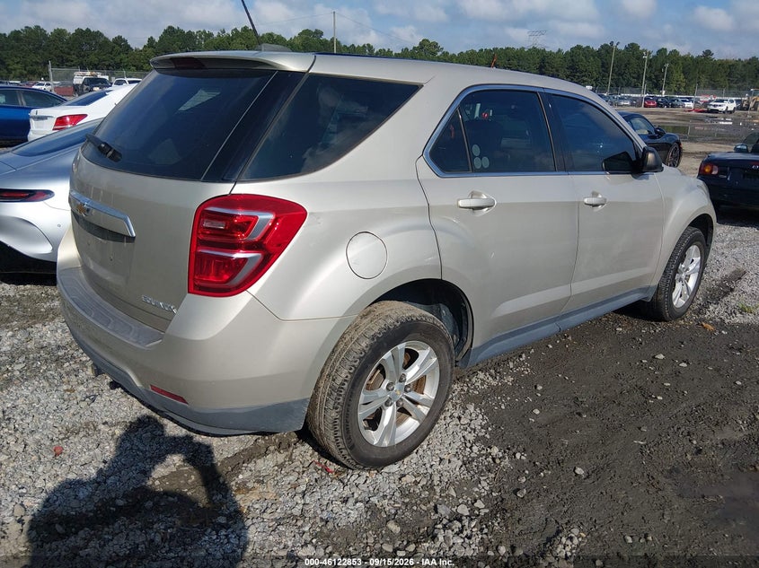 Vin: 2gnalbek9g1188668, lot: 46622573, chevrolet equinox ls 20164