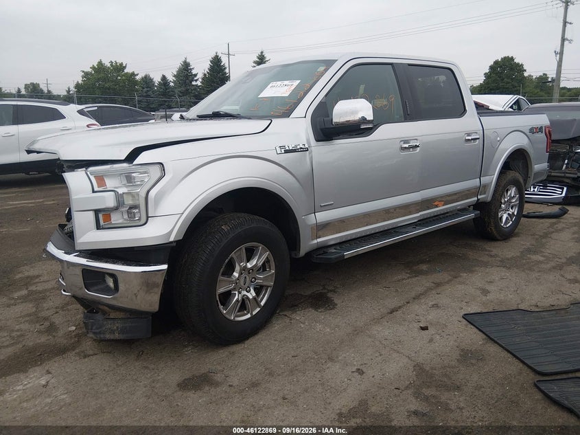 Vin: 1ftew1eg3hfb75562, lot: 46622589, ford f-150 lariat 20172
