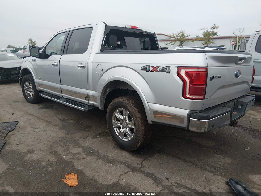 Vin: 1ftew1eg3hfb75562, lot: 46622589, ford f-150 lariat 20173