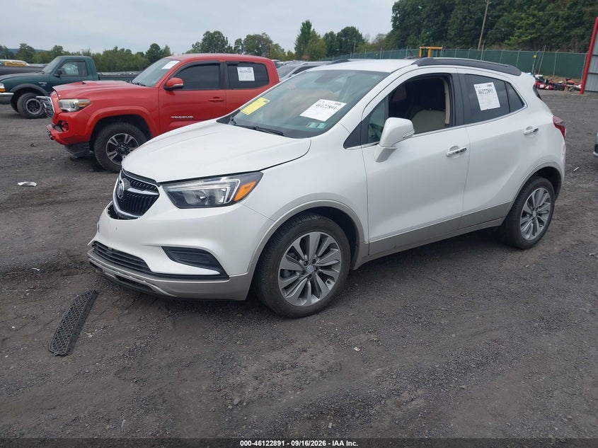 Vin: kl4cjesb7kb853549, lot: 46622611, buick encore awd preferred 20192