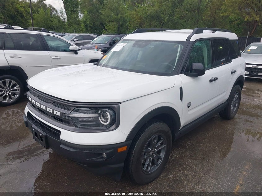 Vin: 3fmcr9b60rrf15114, lot: 46622639, ford bronco sport big bend 20242