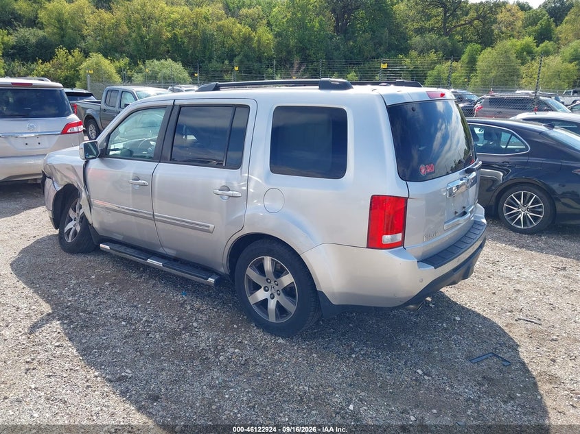 Vin: 5fnyf4h98cb016254, lot: 46622644, honda pilot touring 20123