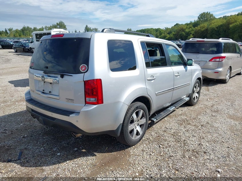 Vin: 5fnyf4h98cb016254, lot: 46622644, honda pilot touring 20124
