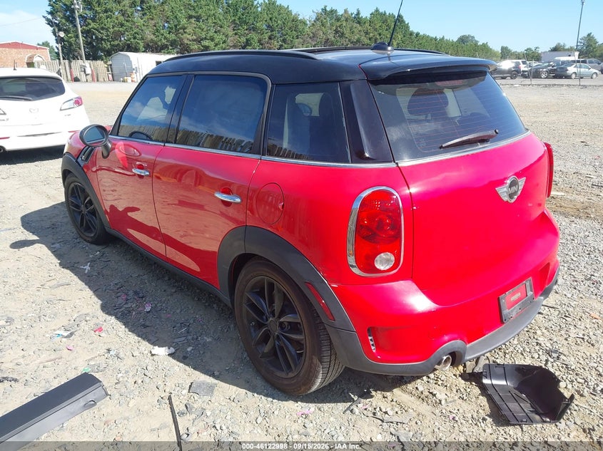 Vin: wmwzc3c5xcwl82611, lot: 46622719, mini cooper s countryman 20123