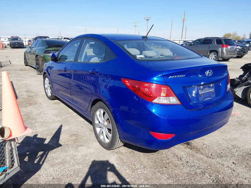 Vin: kmhcu4ae6eu754986, lot: 46622760, hyundai accent gls 20143