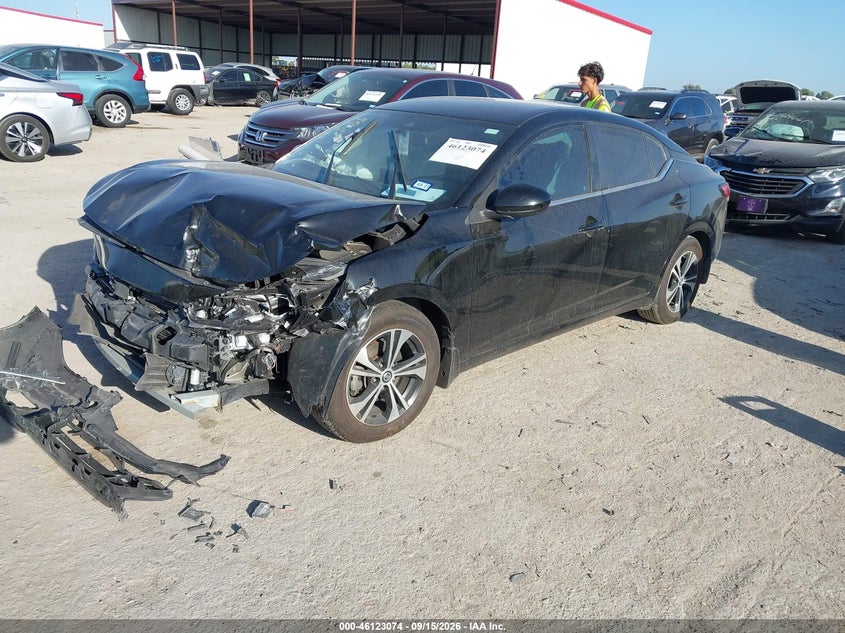 Vin: 3n1ab8cv3py306293, lot: 46622794, nissan sentra sv xtronic cvt 20232