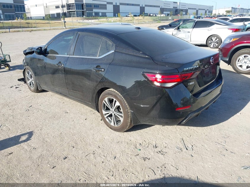 Vin: 3n1ab8cv3py306293, lot: 46622794, nissan sentra sv xtronic cvt 20233