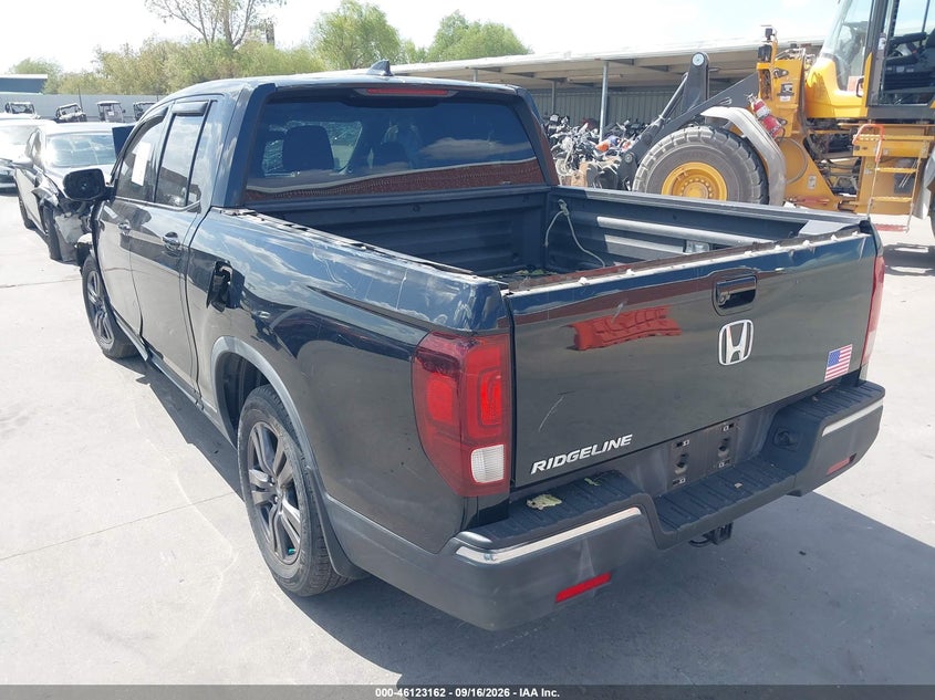 Vin: 5fpyk2f15kb007613, lot: 46622882, honda ridgeline sport 20193