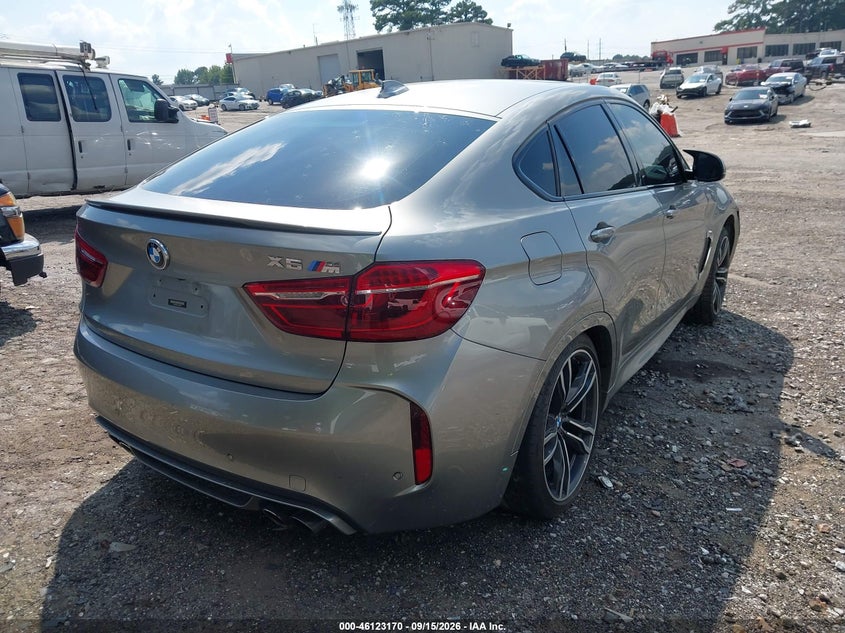 Vin: 5ymkw8c56h0r44045, lot: 46622890, bmw x6 m 20174