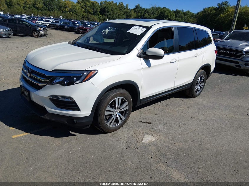 Vin: 5fnyf6h78gb063929, lot: 46622905, honda pilot ex-l 20162