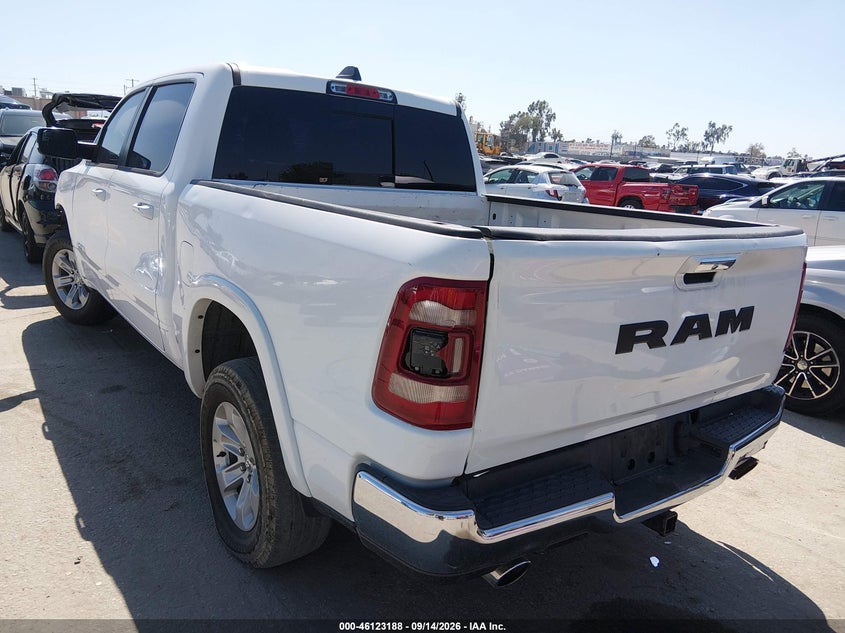 Vin: 1c6rrejt3ln320835, lot: 46622908, ram 1500 laramie  4x2 5'7 box 20203