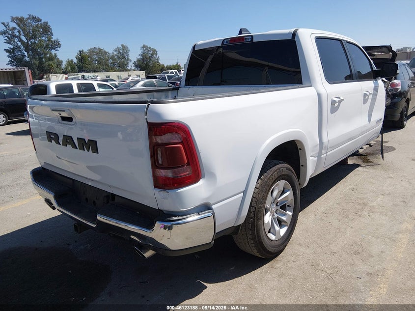 Vin: 1c6rrejt3ln320835, lot: 46622908, ram 1500 laramie  4x2 5'7 box 20204