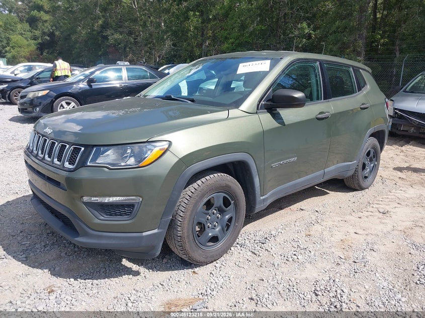 Vin: 3c4njcab1mt523038, lot: 46622935, jeep compass sport fwd 20212