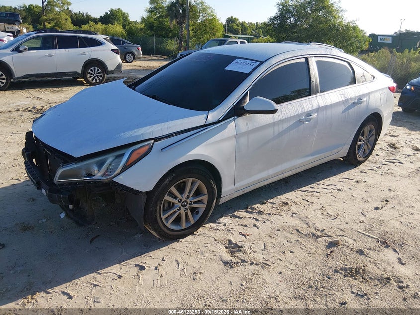 Vin: 5npe24af7hh456022, lot: 46622973, hyundai sonata se 20172