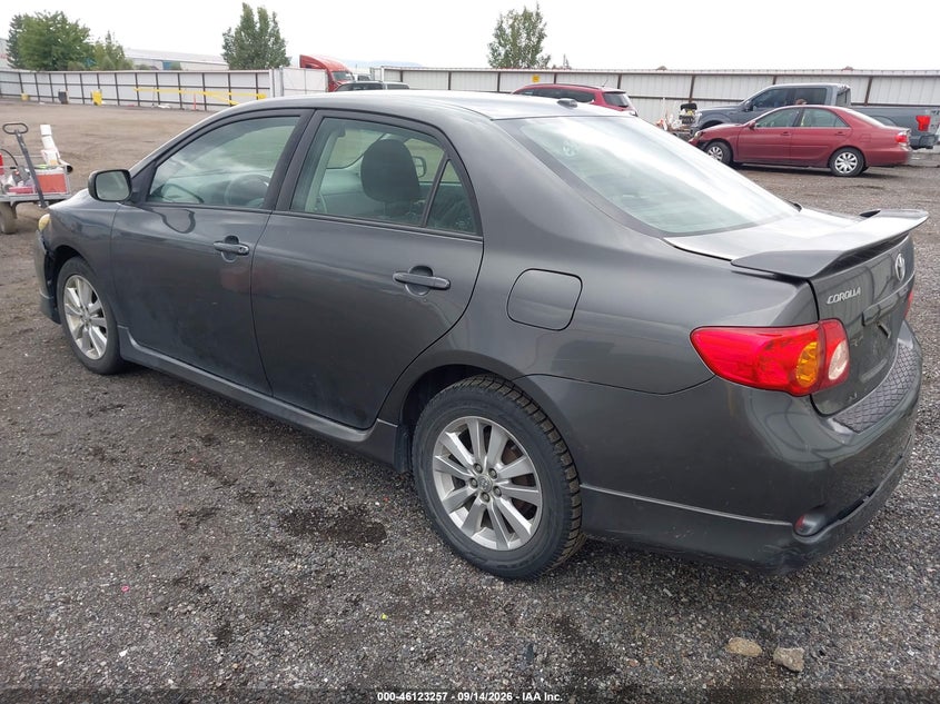 Vin: 2t1bu4ee1ac402352, lot: 46622977, toyota corolla s 20103
