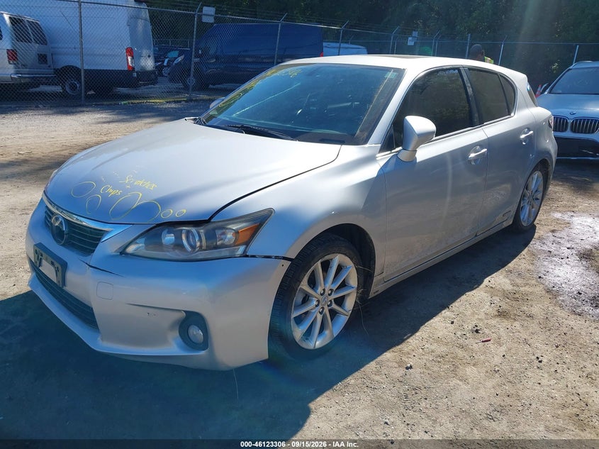 Vin: jthkd5bh6c2111267, lot: 46623026, lexus ct 200h premium 20122