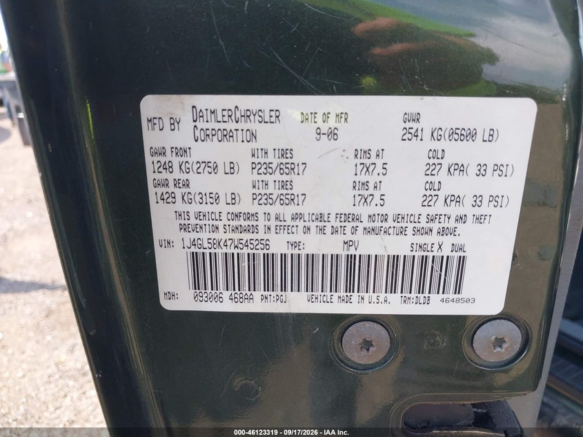 2007 JEEP LIBERTY LIMITED EDITION · Фото 9