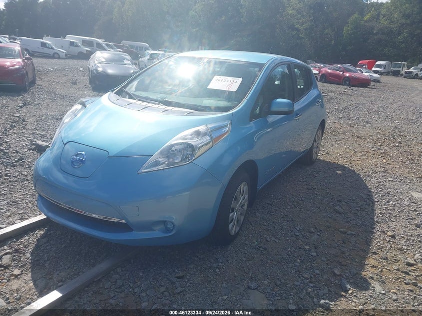 Vin: 1n4az0cp9fc321017, lot: 46623054, nissan leaf s 20152