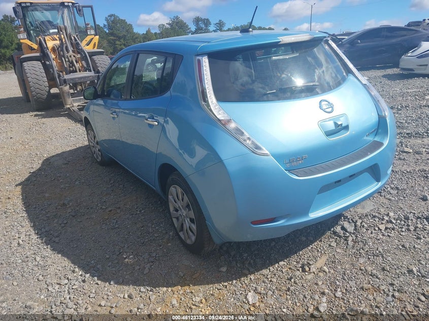 Vin: 1n4az0cp9fc321017, lot: 46623054, nissan leaf s 20153