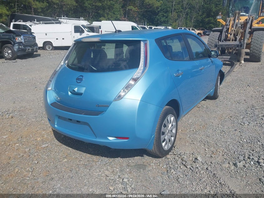 Vin: 1n4az0cp9fc321017, lot: 46623054, nissan leaf s 20154