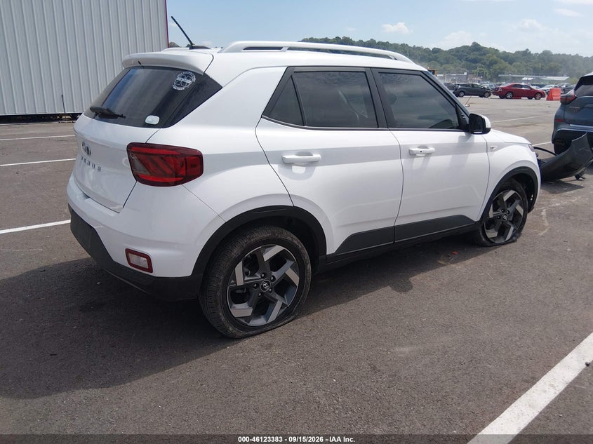 Vin: kmhrc8a38ru319587, lot: 46623103, hyundai venue sel 20244