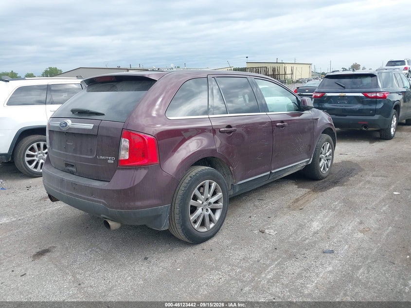 Vin: 2fmdk4kc7bba24349, lot: 46623162, ford edge limited 20114