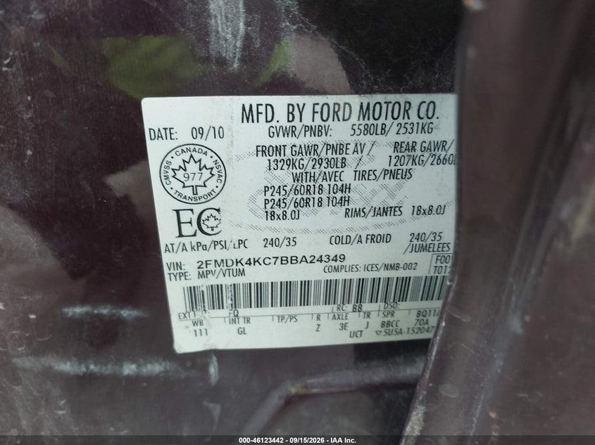 2011 FORD EDGE LIMITED · Фото 9
