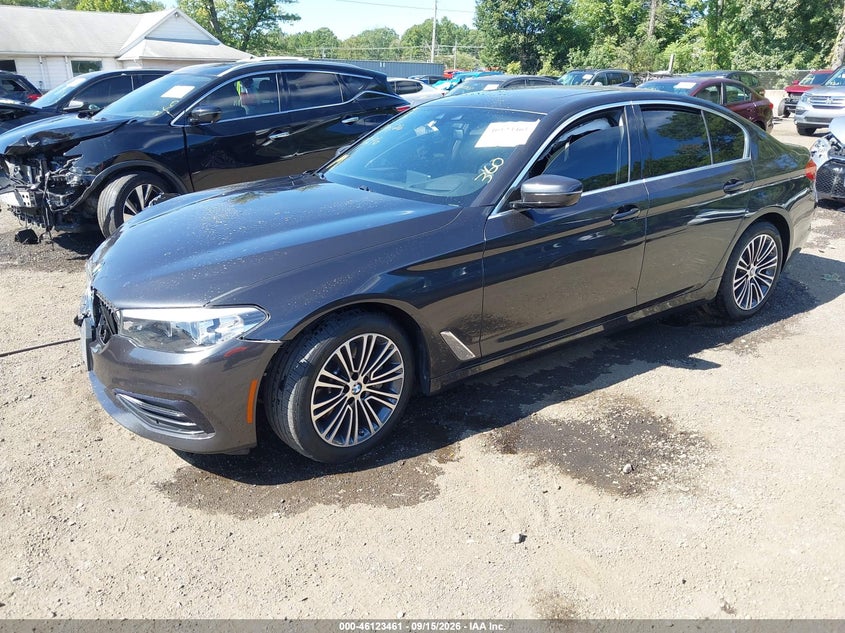 2019 BMW 5er, Удар спереду, IAAI, VIN WBAJE5C53KG919296 — фото 2