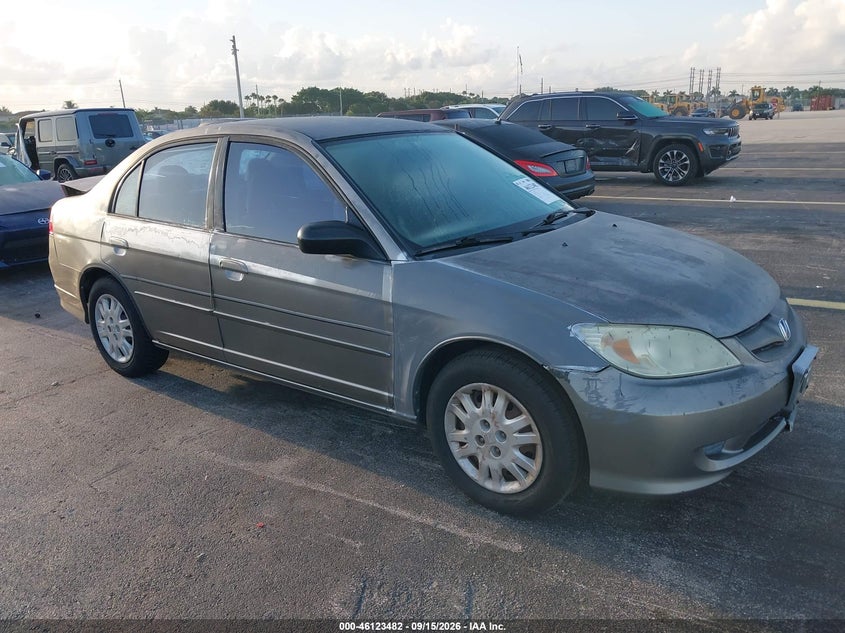 HONDA CIVIC 2005 VIN 2HGES16505H633353
