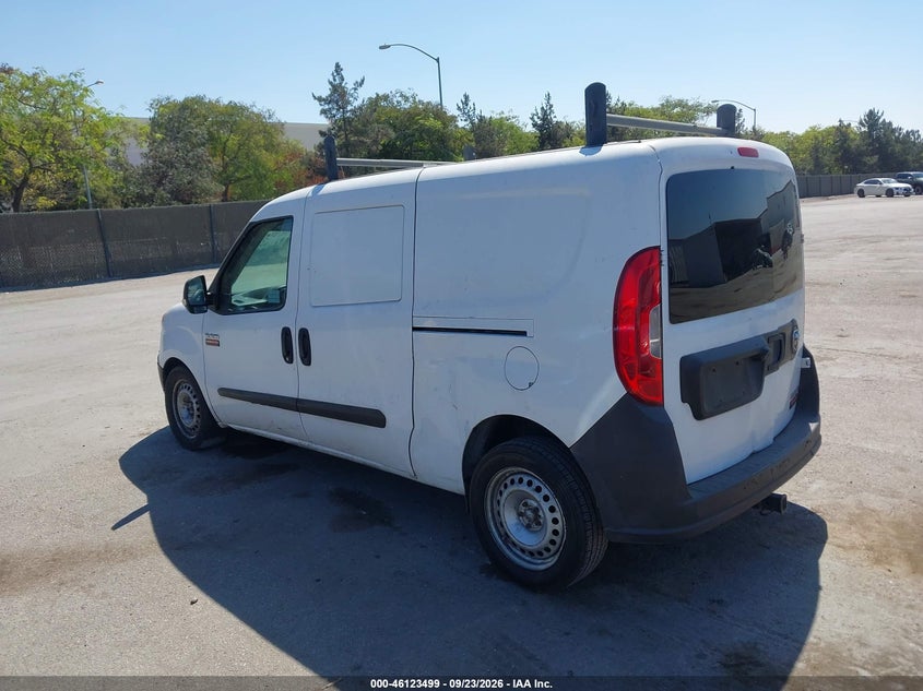 Vin: zfberfat3g6b44856, lot: 46623219, ram promaster city tradesman 20163