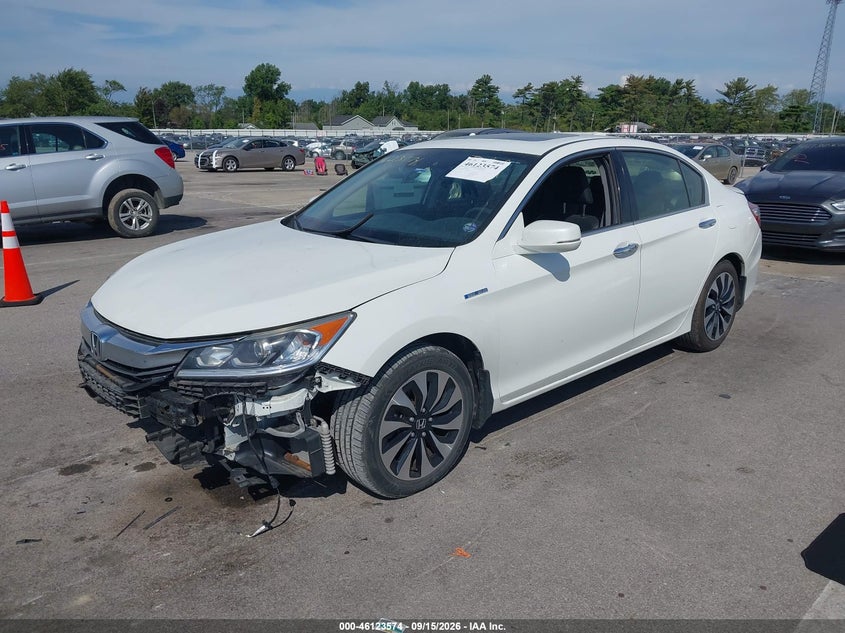 Vin: jhmcr6f51hc003930, lot: 46623294, honda accord hybrid ex-l 20172