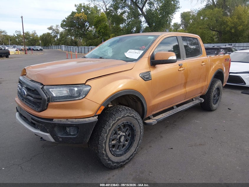 Vin: 1fter4fh2kla15536, lot: 46623363, ford ranger lariat 20192