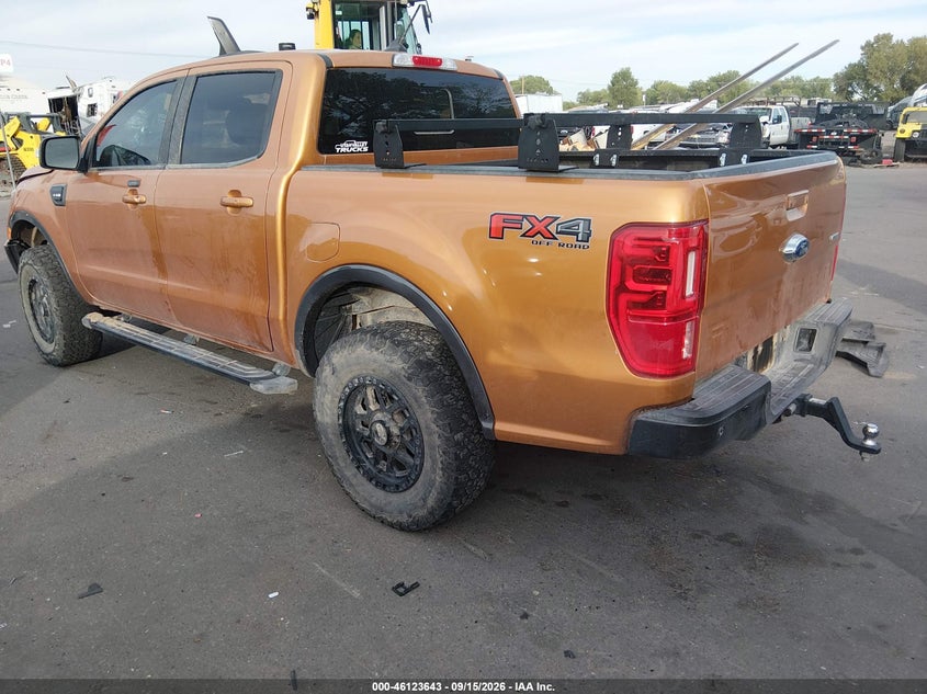 Vin: 1fter4fh2kla15536, lot: 46623363, ford ranger lariat 20193