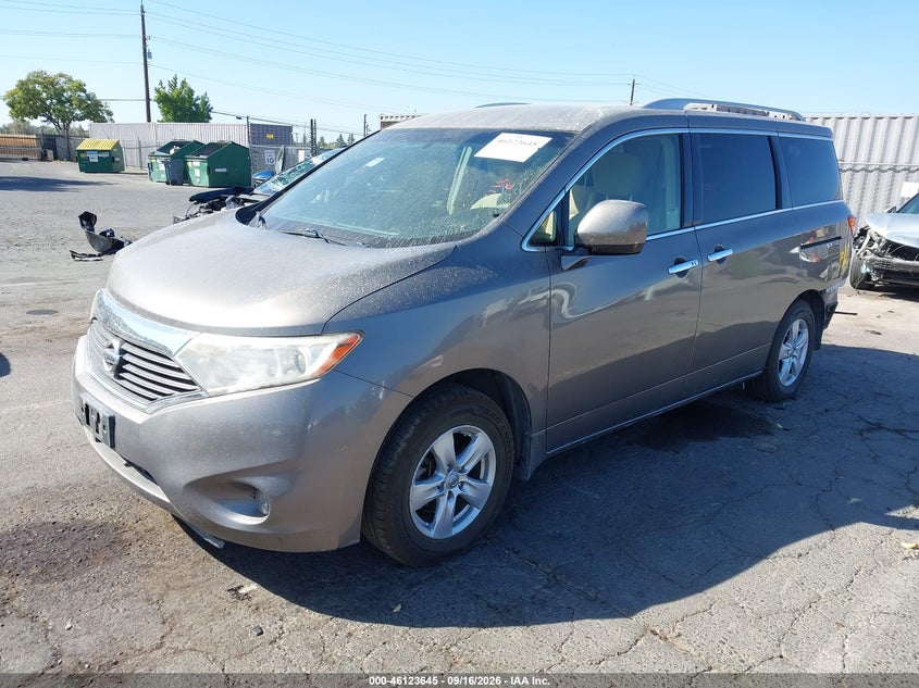 Vin: jn8ae2kp1e9107786, lot: 46623365, nissan quest sv 20142