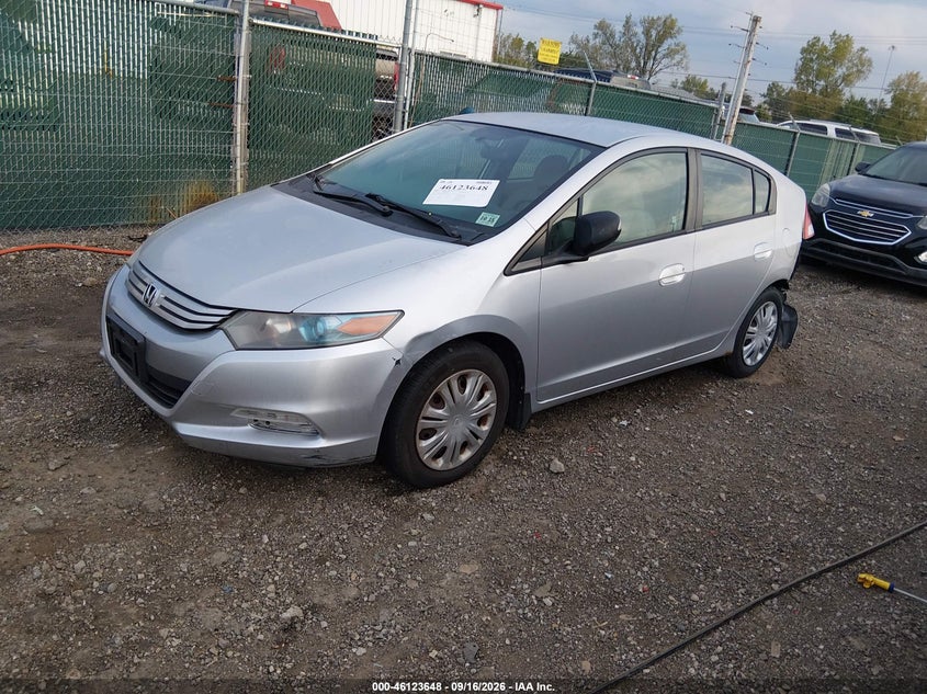 2010 Honda Insight, Левый зад, IAAI, VIN JHMZE2H55AS037425 — фото 2
